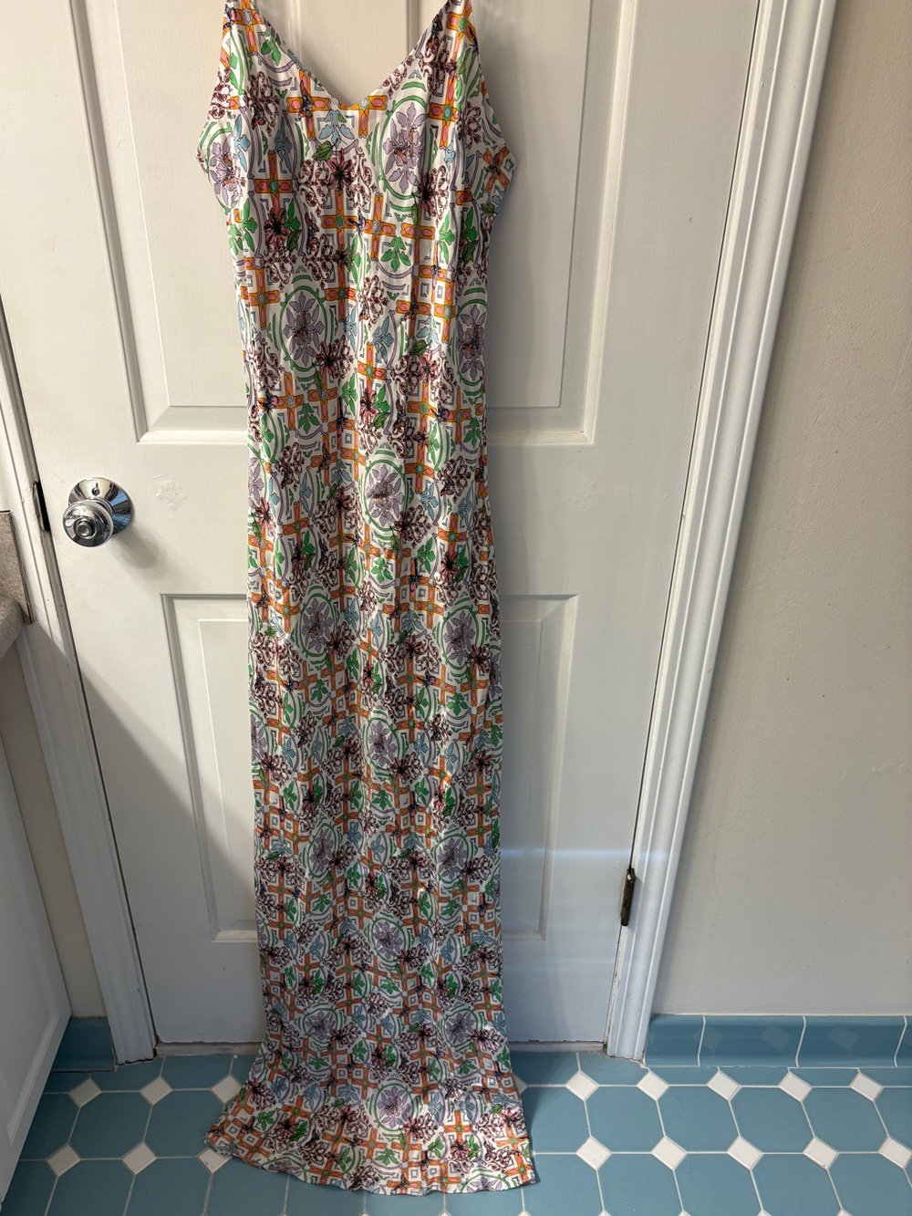 Jessica Russell Flint silk slip dress
